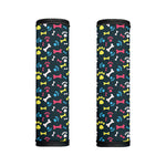 Colorful Paw And Bone Pattern Print Handle Covers