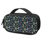 Colorful Paw And Bone Pattern Print Insulin Cooler Travel Case