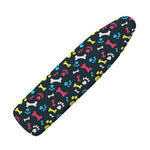 Colorful Paw And Bone Pattern Print Ironing Board Cover