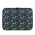 Colorful Paw And Bone Pattern Print Laptop Sleeve