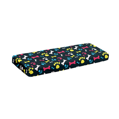 Colorful Paw And Bone Pattern Print Piano Keyboard Cover