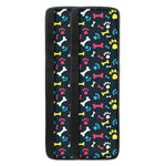 Colorful Paw And Bone Pattern Print Refrigerator Handle Covers