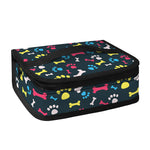 Colorful Paw And Bone Pattern Print Small Lunch Bag