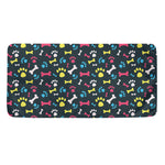 Colorful Paw And Bone Pattern Print Towel
