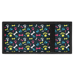 Colorful Paw And Bone Pattern Print Trifold Wallet