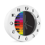 Colorful Piano Keyboard Print Alarm Clock