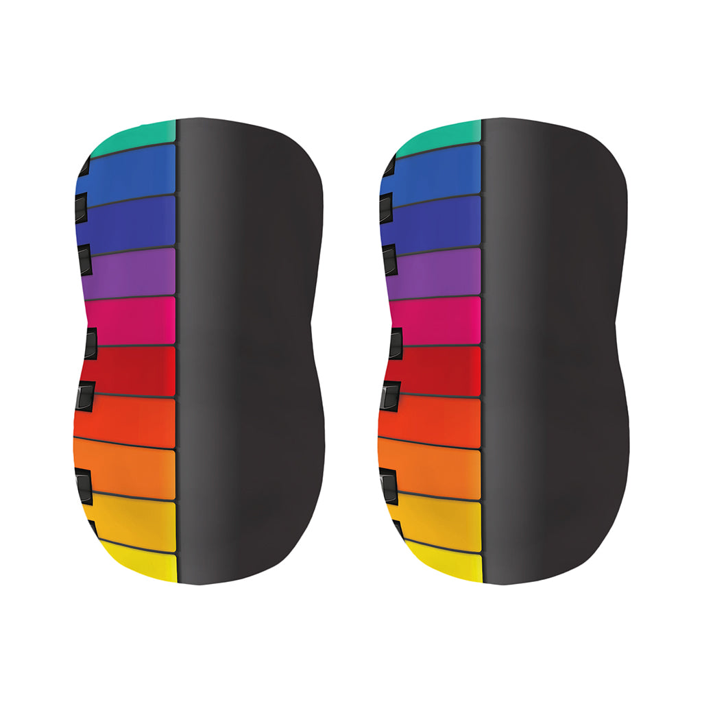 Colorful Piano Keyboard Print Bar Stool Covers