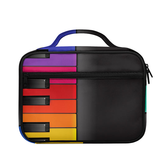 Colorful Piano Keyboard Print Briefcase Bible Bag