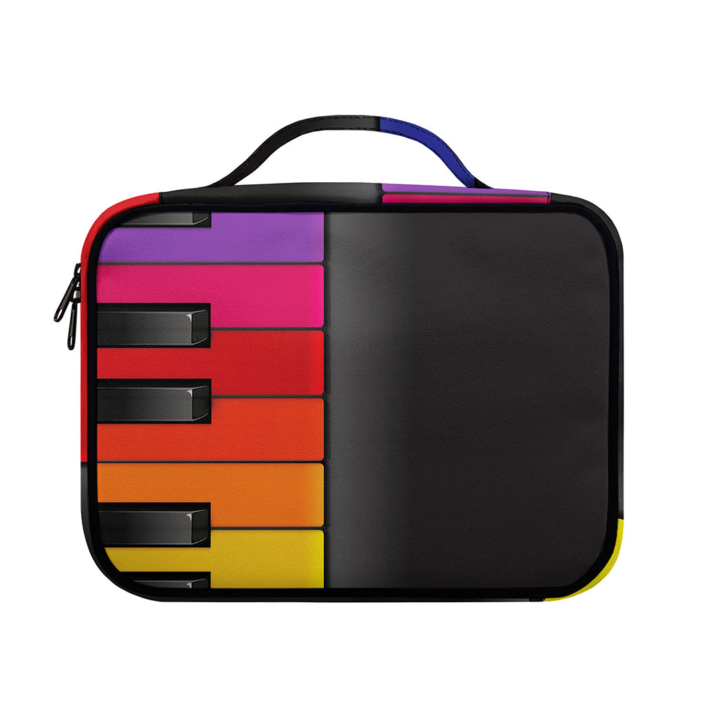Colorful Piano Keyboard Print Briefcase Bible Bag