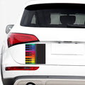 Colorful Piano Keyboard Print Car Sticker