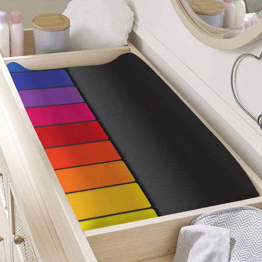 Colorful Piano Keyboard Print Changing Pad Cover