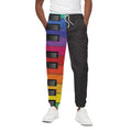 Colorful Piano Keyboard Print Cotton Sweatpants