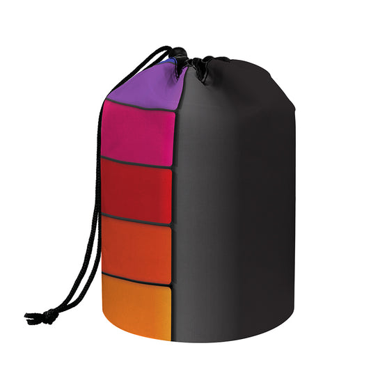 Colorful Piano Keyboard Print Drawstring Makeup Bag
