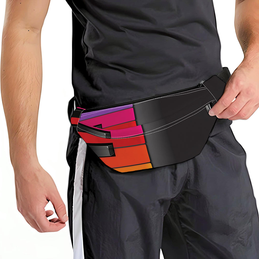 Colorful Piano Keyboard Print Fanny Pack