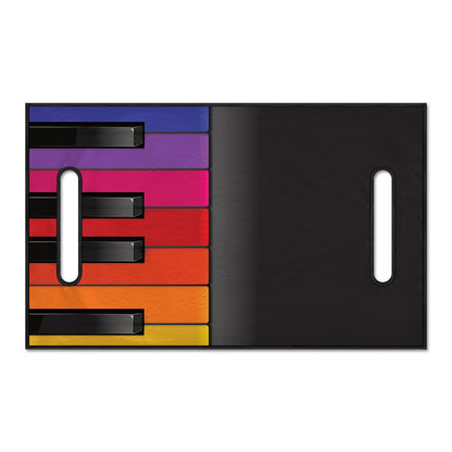 Colorful Piano Keyboard Print Golf Cart Seat Cover