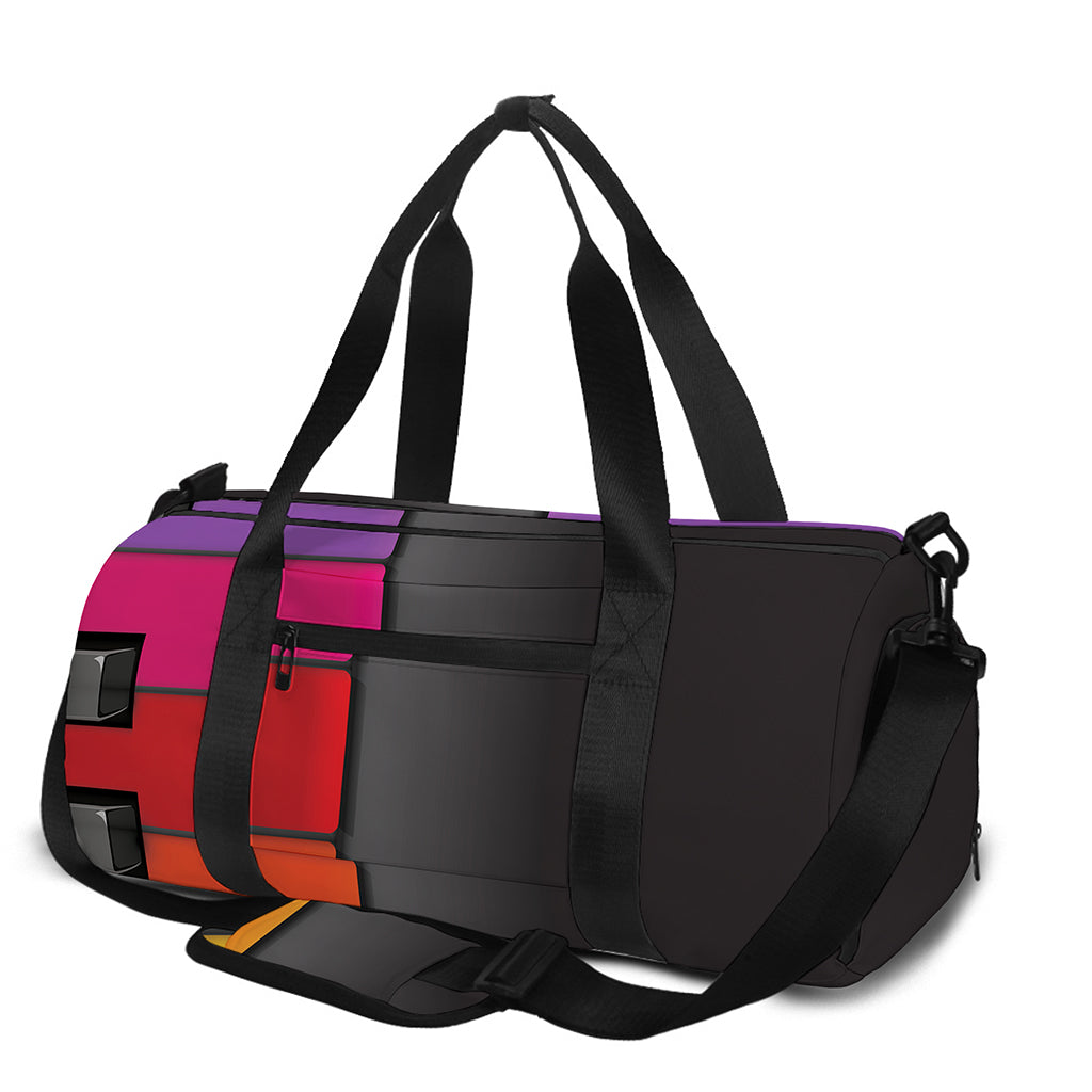 Colorful Piano Keyboard Print Gym Bag