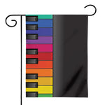 Colorful Piano Keyboard Print House Flag