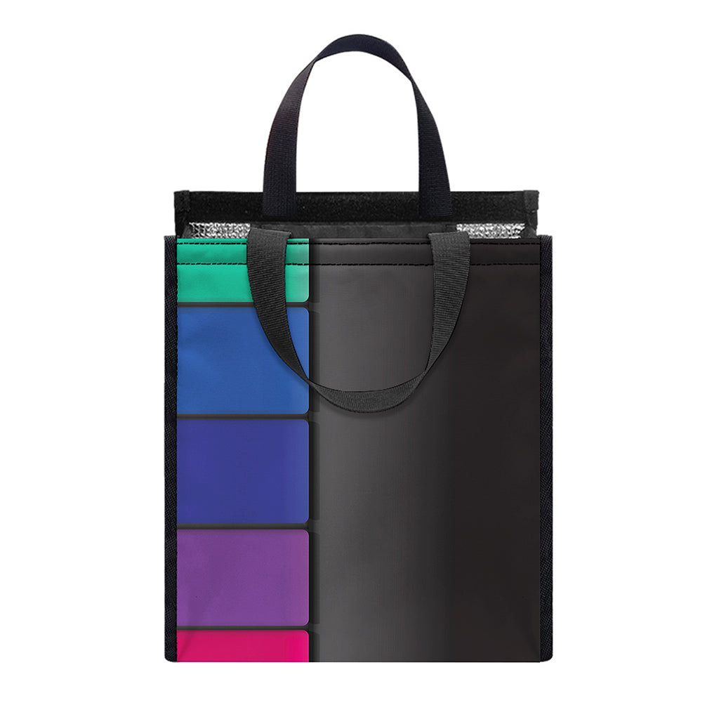 Colorful Piano Keyboard Print Insulated Lunch Tote