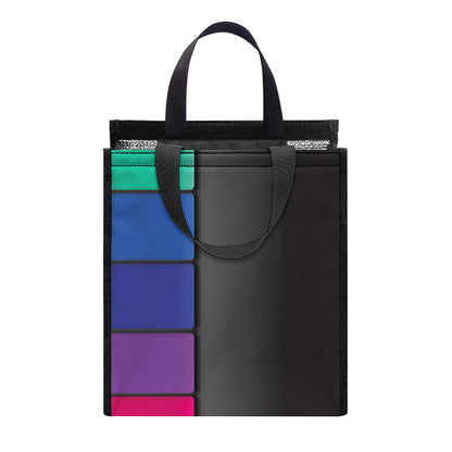 Colorful Piano Keyboard Print Insulated Lunch Tote