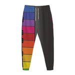 Colorful Piano Keyboard Print Jogger Pants