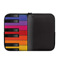Colorful Piano Keyboard Print Laptop Sleeve