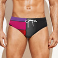 Colorful Piano Keyboard Print Men's Swim Briefs