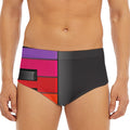 Colorful Piano Keyboard Print Men's Triangle Swim Briefs