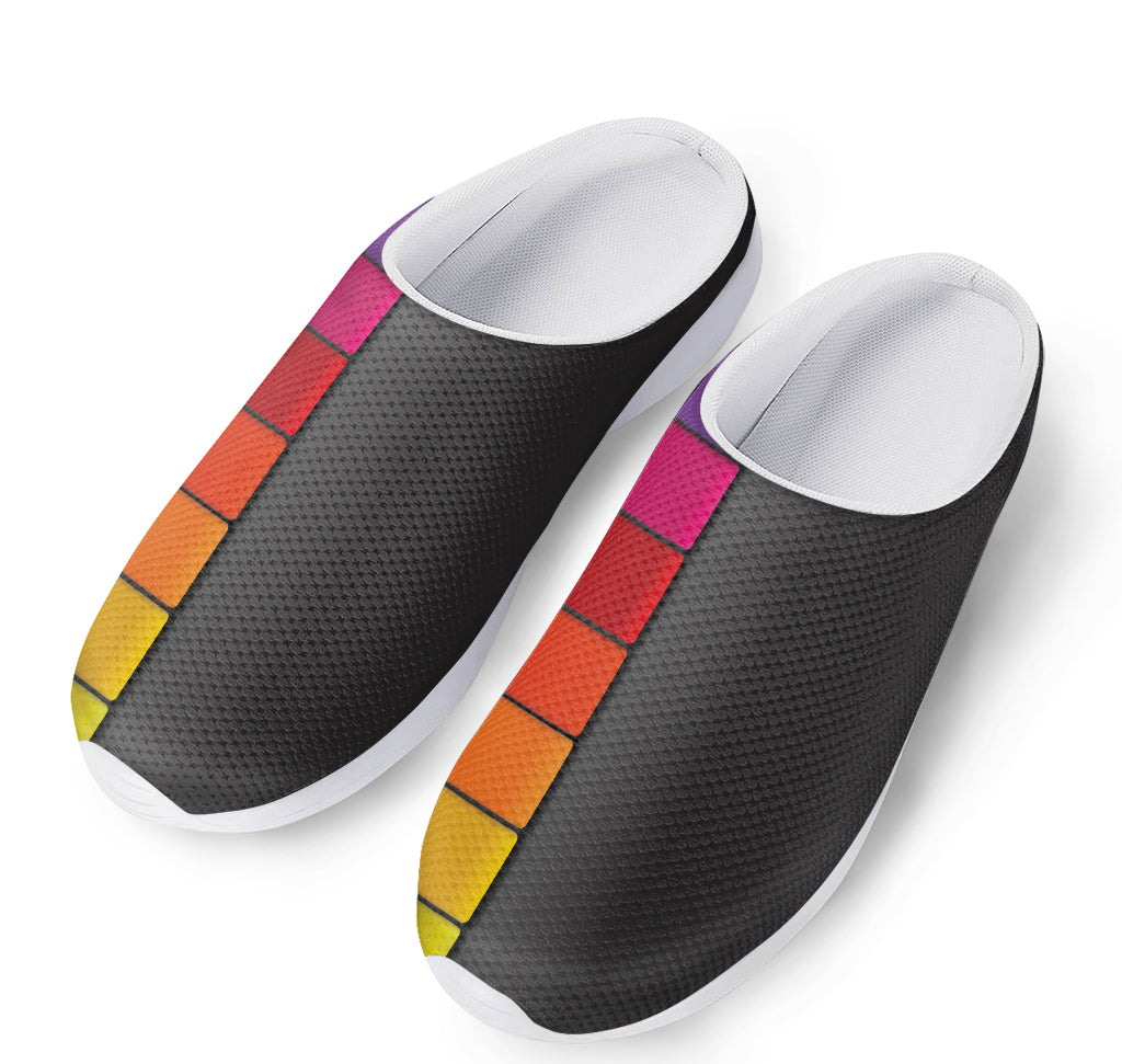 Colorful Piano Keyboard Print Mesh Casual Shoes
