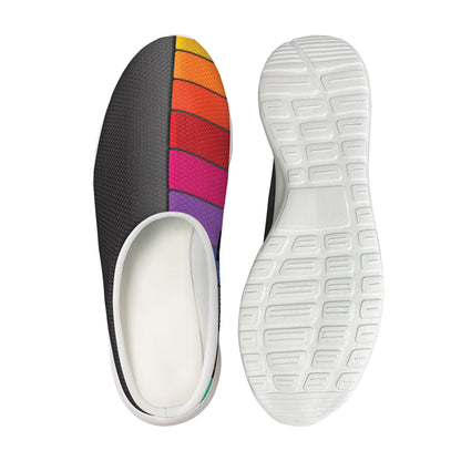 Colorful Piano Keyboard Print Mesh Casual Shoes