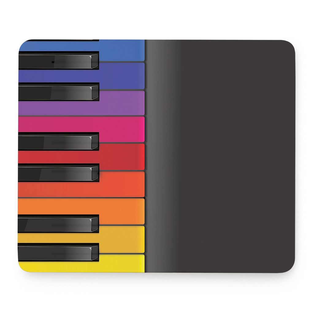 Colorful Piano Keyboard Print Mouse Pad