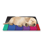Colorful Piano Keyboard Print Pet Cooling Mat Cover