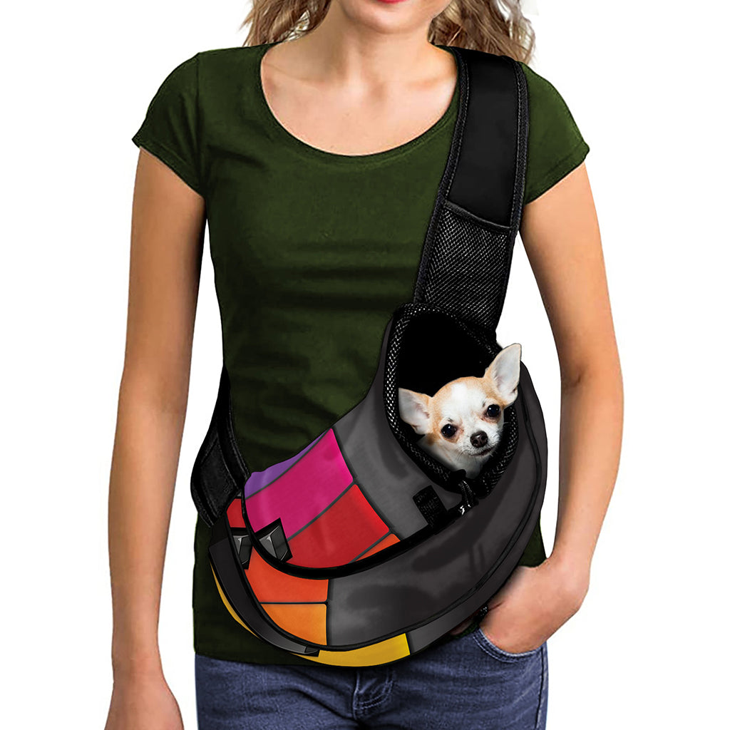 Colorful Piano Keyboard Print Pet Sling Carrier