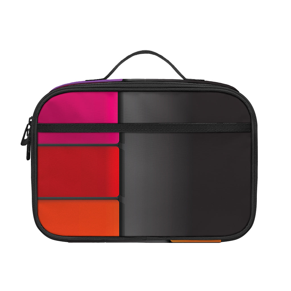 Colorful Piano Keyboard Print Portable Lunch Bag