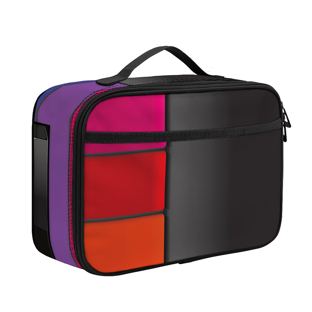 Colorful Piano Keyboard Print Portable Lunch Bag