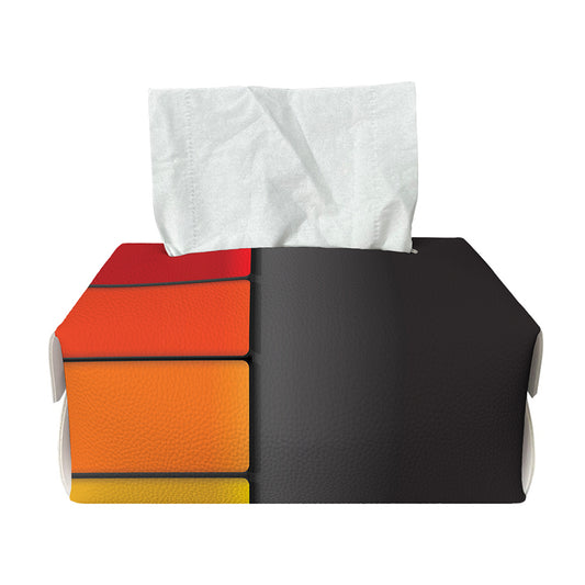 Colorful Piano Keyboard Print Rectangle Tissue Box Cover