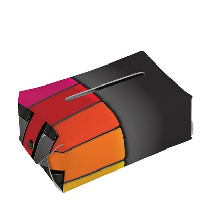 Colorful Piano Keyboard Print Rectangle Tissue Box Cover