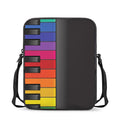 Colorful Piano Keyboard Print Rectangular Crossbody Bag