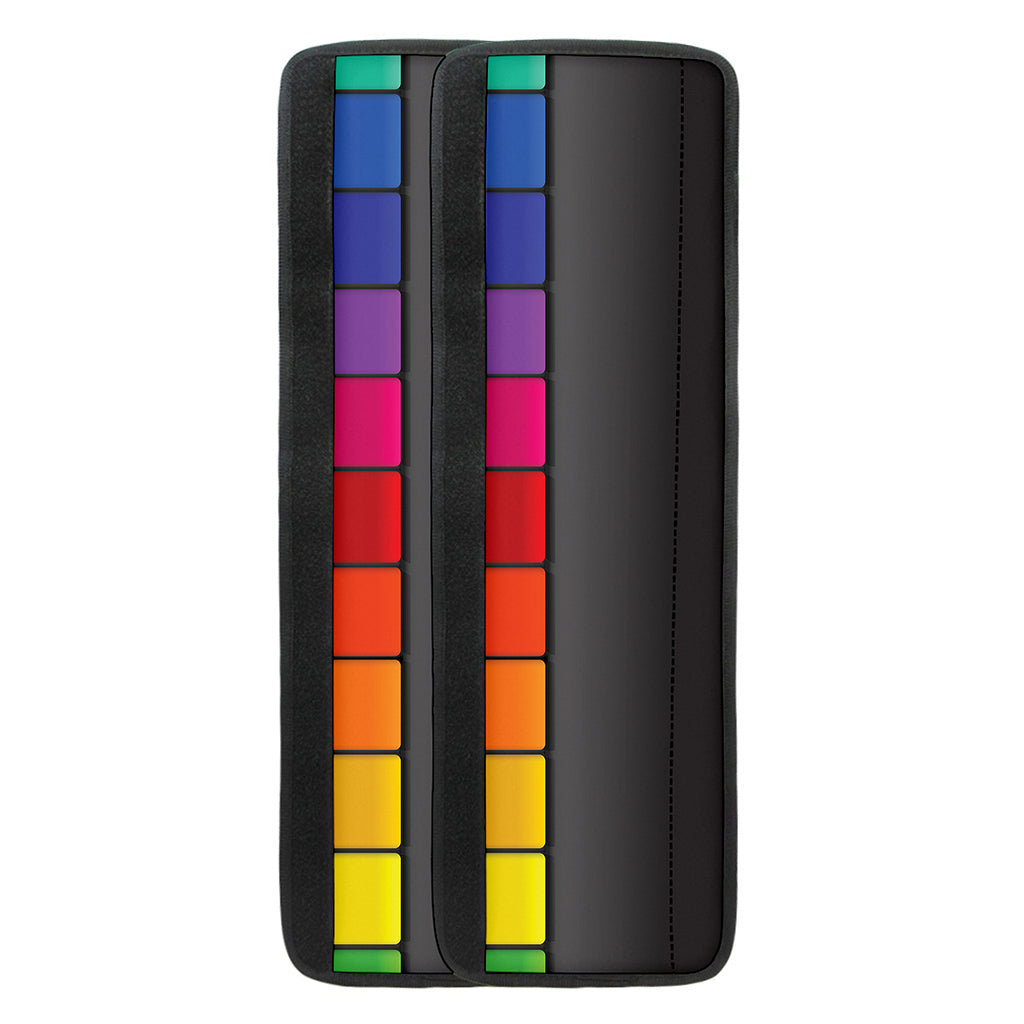 Colorful Piano Keyboard Print Refrigerator Handle Covers