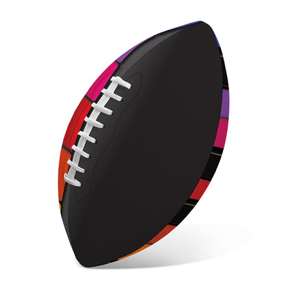Colorful Piano Keyboard Print Rugby Ball