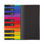 Colorful Piano Keyboard Print Silk Bandana