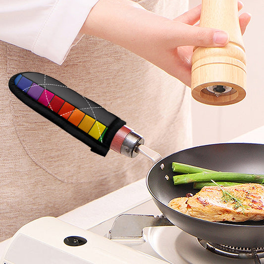 Colorful Piano Keyboard Print Skillet Handle Cover