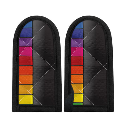 Colorful Piano Keyboard Print Skillet Handle Cover