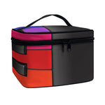 Colorful Piano Keyboard Print Travel Makeup Bag