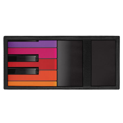 Colorful Piano Keyboard Print Trifold Wallet