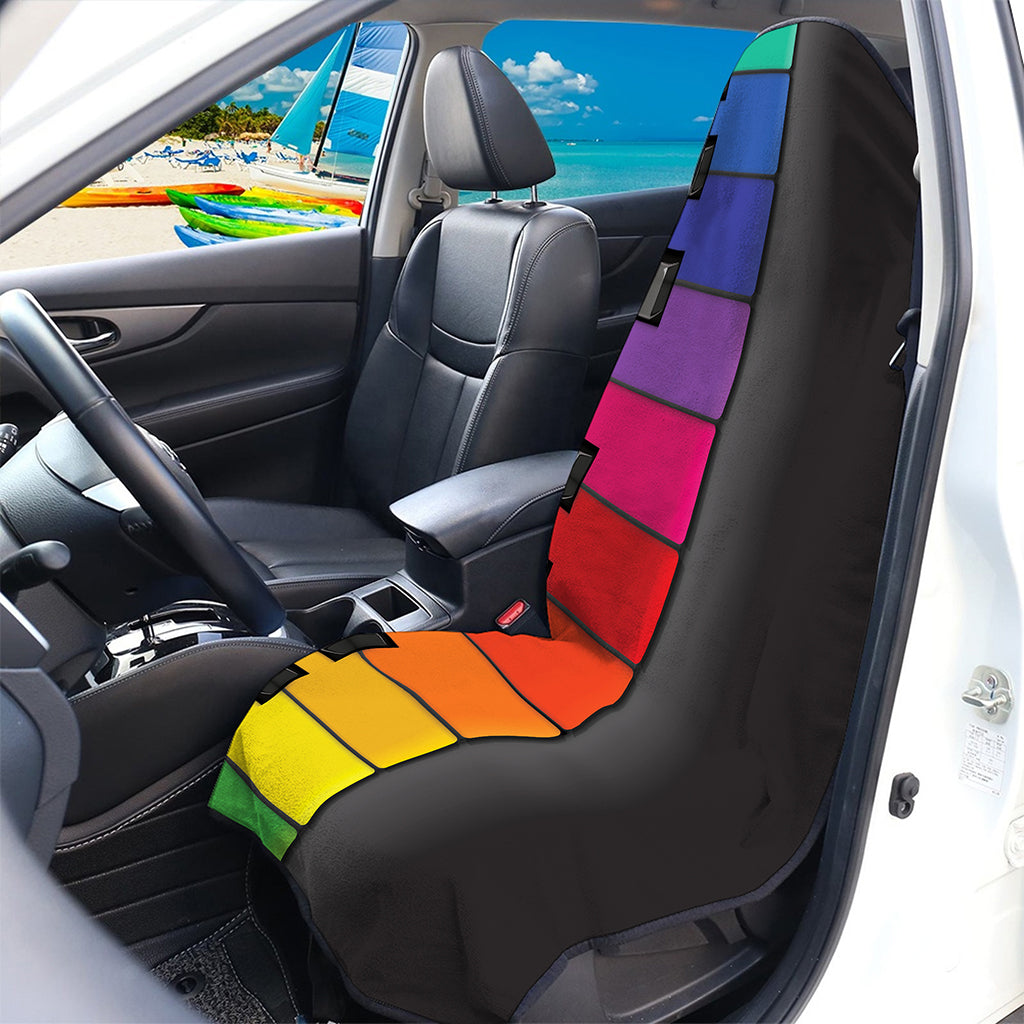 Colorful Piano Keyboard Print Waterproof Car Seat Cover