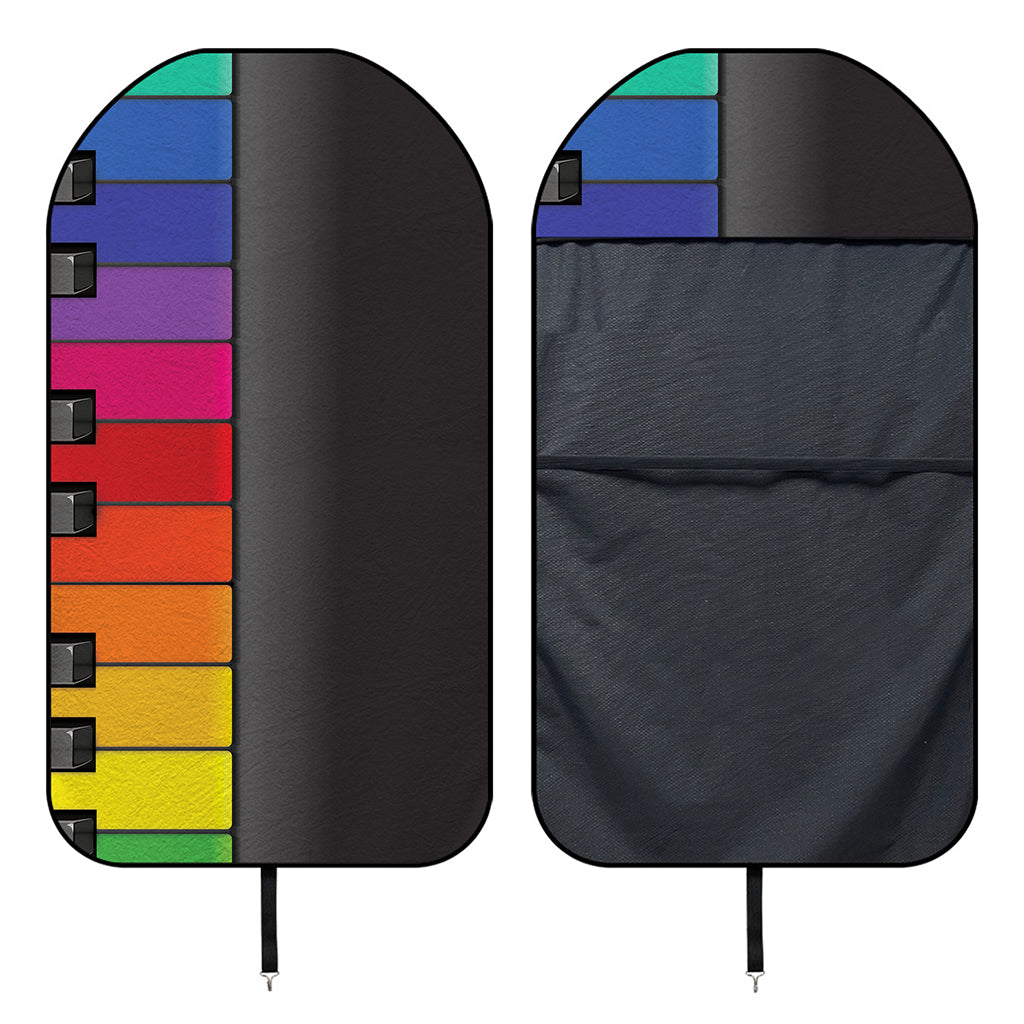 Colorful Piano Keyboard Print Waterproof Car Seat Cover