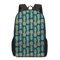 Colorful Pineapple Pattern Print 17 Inch Backpack