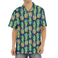 Colorful Pineapple Pattern Print Aloha Shirt