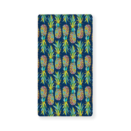 Colorful Pineapple Pattern Print Baby Crib Sheet