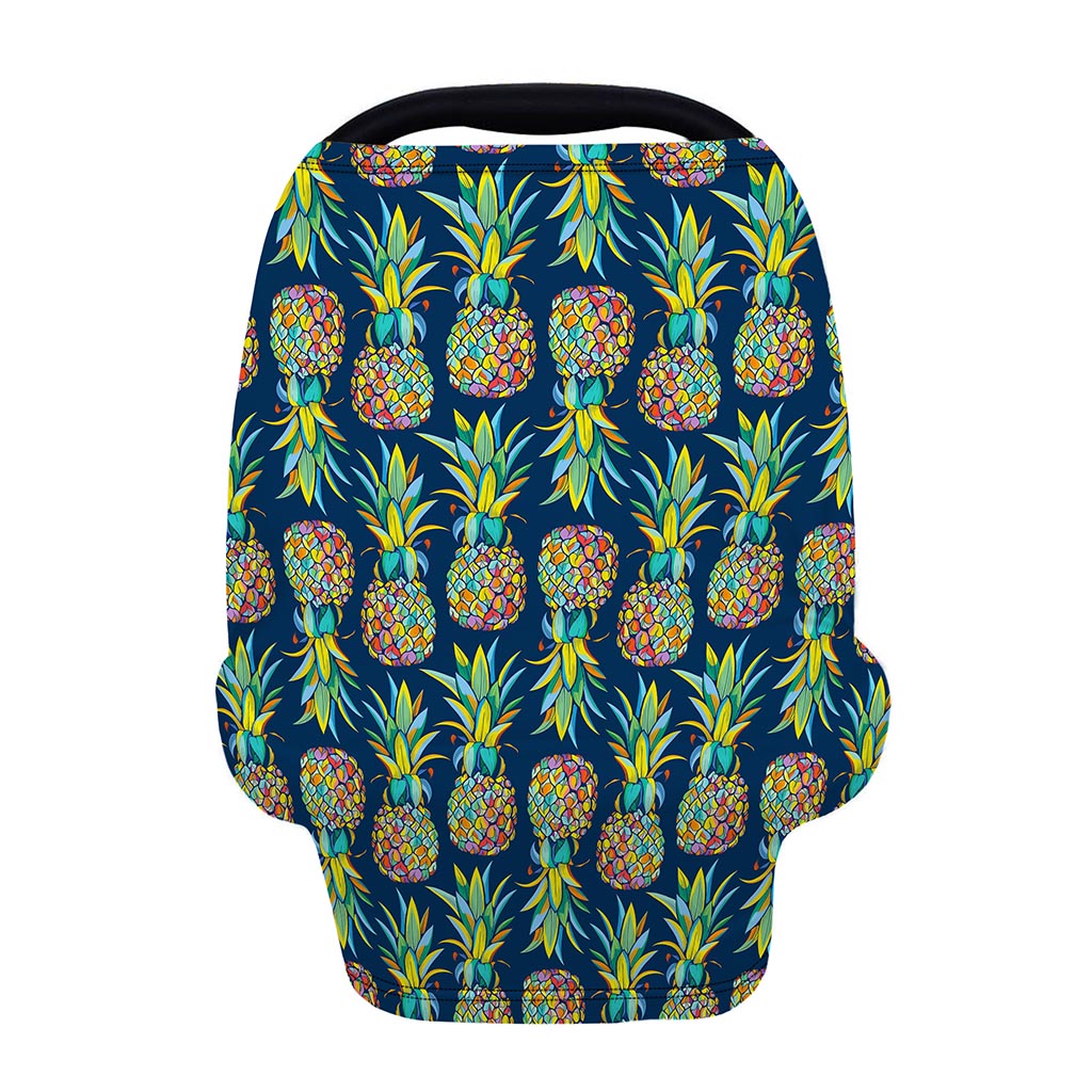 Colorful Pineapple Pattern Print Baby Seat Cover